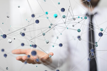 conference Digital Network and data concept 3d