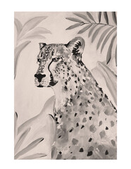 Acrylic painting of wild animal © NATALIIA TOSUN