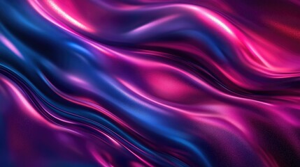 Obraz premium dark blue violet purple magenta pink burgundy red abstract background banner color gradient ombre wave fluid bright light wavy line spot neon glow flash shine template rough grain noise
