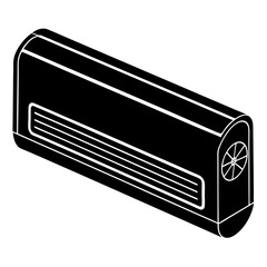 Air Conditioner Vector Silhouette