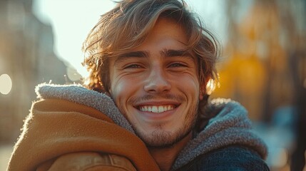 happy man hug concept of male friendship bromance best friends meeting to see each other.stock image