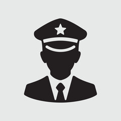 leader cap silhouettes vector