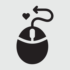 mouse silhouette vector