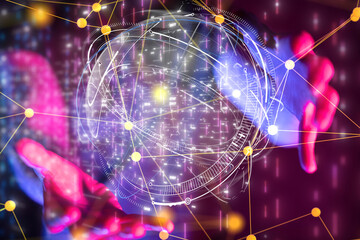 conference Digital Network and data concept 3d