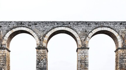 Stone Arches of an Ancient Aqueduct.