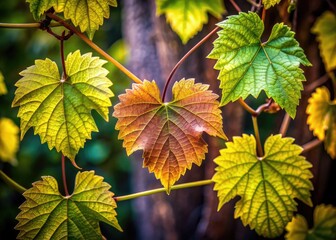 Leafy Embrace: Delicate vine leaves gently caress and envelop, providing a sense of comfort and safety.