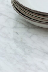 Contemporary set of plates