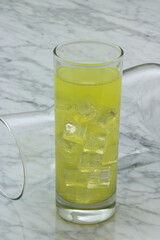Refreshing pineapple juice