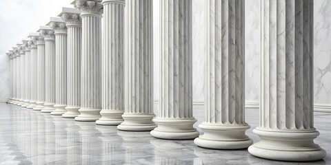 Classic Marble Columns, Architecture, Design, Ancient, Greece