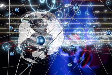 conference Digital Network and data concept 3d