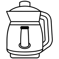 Electric Water Dispenser Vector Silhouette