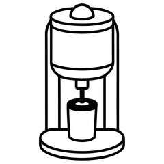 Electric Water Dispenser Vector Silhouette