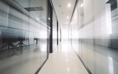 Photo blur background of modern office interior design contemporary workspace for creative business