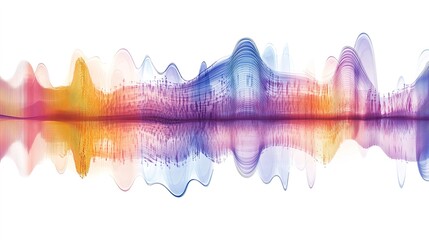 Png sound wave equalizer element, transparent background