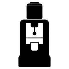 Electric Dispenser Silhouette or Silhouette of Electric Water Dispenser