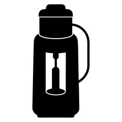 Electric Dispenser Silhouette or Silhouette of Electric Water Dispenser