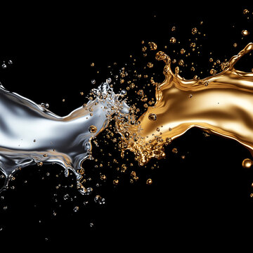 Gold and Silver Splash.