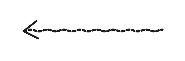 Obraz premium long curve arrow vector set illustration