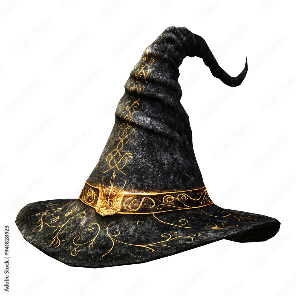 Poster ornate wizard hat