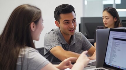 Notebook, document, cooperative spirit, creativity, team member, smiling, gesture, language, effective communication, focused face, dynamic working atmosphere, simple and stylish, innovation, collisio