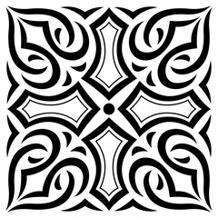 Arabic ceramic tile. Traditional eastern decorative talavera.