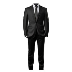 Male Business Suit Isolated on a Transparent Background