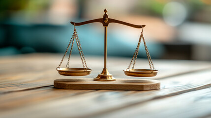 A gold scale with two scales on it