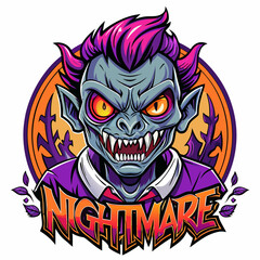 Fototapeta premium vector illustration of a halloween skull with a skull isolated on white background. PNG Transparent file type with high definition quality And vibrant color grading Available.