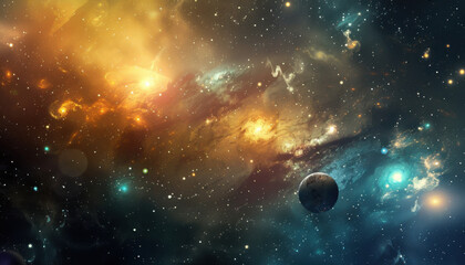 Fototapeta premium universe space way