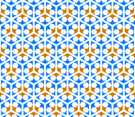 Seamless arabic geometric ornament based on traditional arabic art. Arabian tile. 