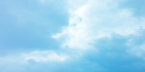 sky and clouds beautiful landscape Nature sky Clear White cumulus panoramic view fluffy sky in winter tropical panorama thunderstorm Storm heaven Wide gloomy love soft effect  space for text b