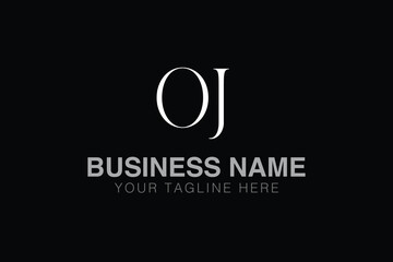 OJ O oj initial logo | initial based abstract modern minimal creative logo, vector template image. luxury logotype logo, real estate homie logo. typography logo. initials logo