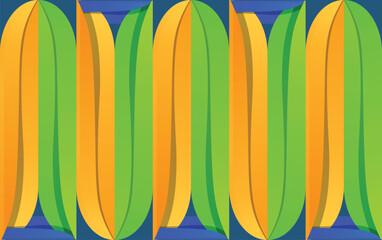 wave yellow and green abstract background