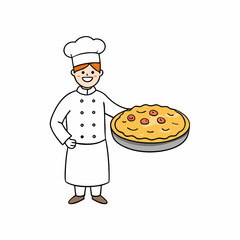 Classic Quiche Lorraine Creamy French Tart with Bacon and Cheese vector