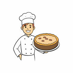 Classic Quiche Lorraine Creamy French Tart with Bacon and Cheese vector