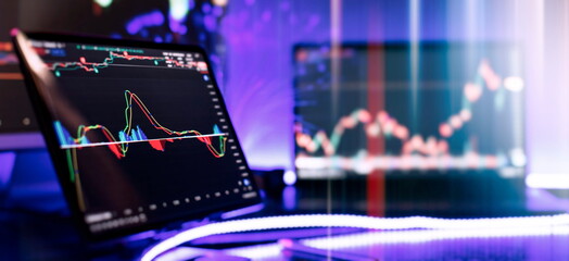 Online trading, Investment, Strategy market plan, and Stock market fluctuations Concept.