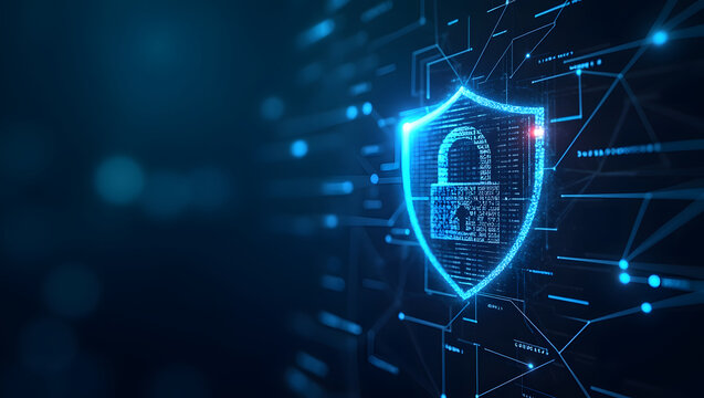 Cyber ​​security and data protection, internet network security, protect business and financial transaction data from cyber attack, user private data security encryption. Generative AI
