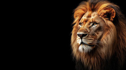 Fototapeta premium Majestic Lion Portrait
