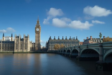 Fototapeta premium The Palace of Westminster, the meeting place of the House of Commons and the House of Lords, the two houses of the Parliament of the United Kingdom.