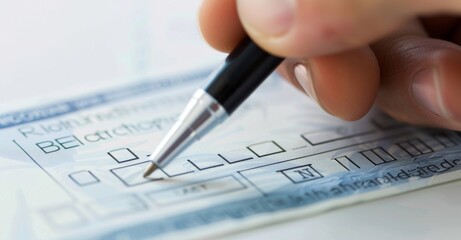 bankers cheque. businessman reading documents at meeting, business partner considering contract terms before signing checking legal contract law conditions