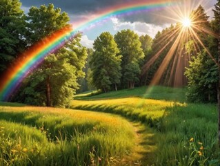 Obraz premium Stunning high resolution photos of summer, shimmering with all the colors of the rainbow, light and shadow. Photos emphasize and convey the purity of emotions, natural energy. Nature