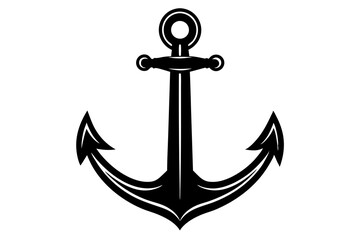 Anchor silhouette vector design
