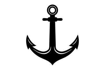 Anchor silhouette vector design