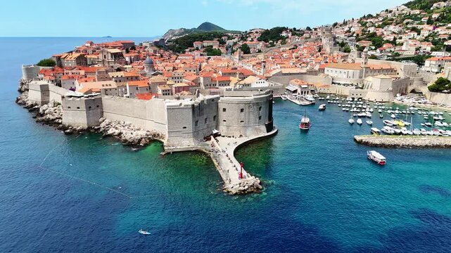 Aerial View of Dubrovnik City, Croatia