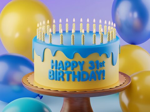 Happy 31st Birthday Balloon Decoration