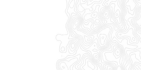 Vector geography landscape Topo contour map on white background, Topographic contour lines. Seamless pattern with lines Topographic map. Geographic mountain relief diagram line wave carve pattern.