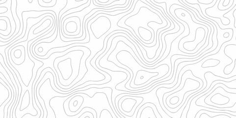 Obraz premium Vector seamless wave stripe topography map pattern camping grid cartography diagram black and white geometric carve wave line. abstract landscape topography line map wavy texture design background.