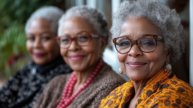 women senior friends resting sitting outdoors on terrace.stock image