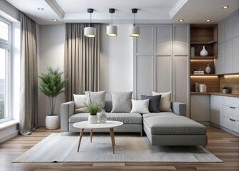 - Simple, muted colors (e.g., white, gray)