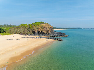 Aerial view of Bai Xep beach in Phu Yen province, Vietnam